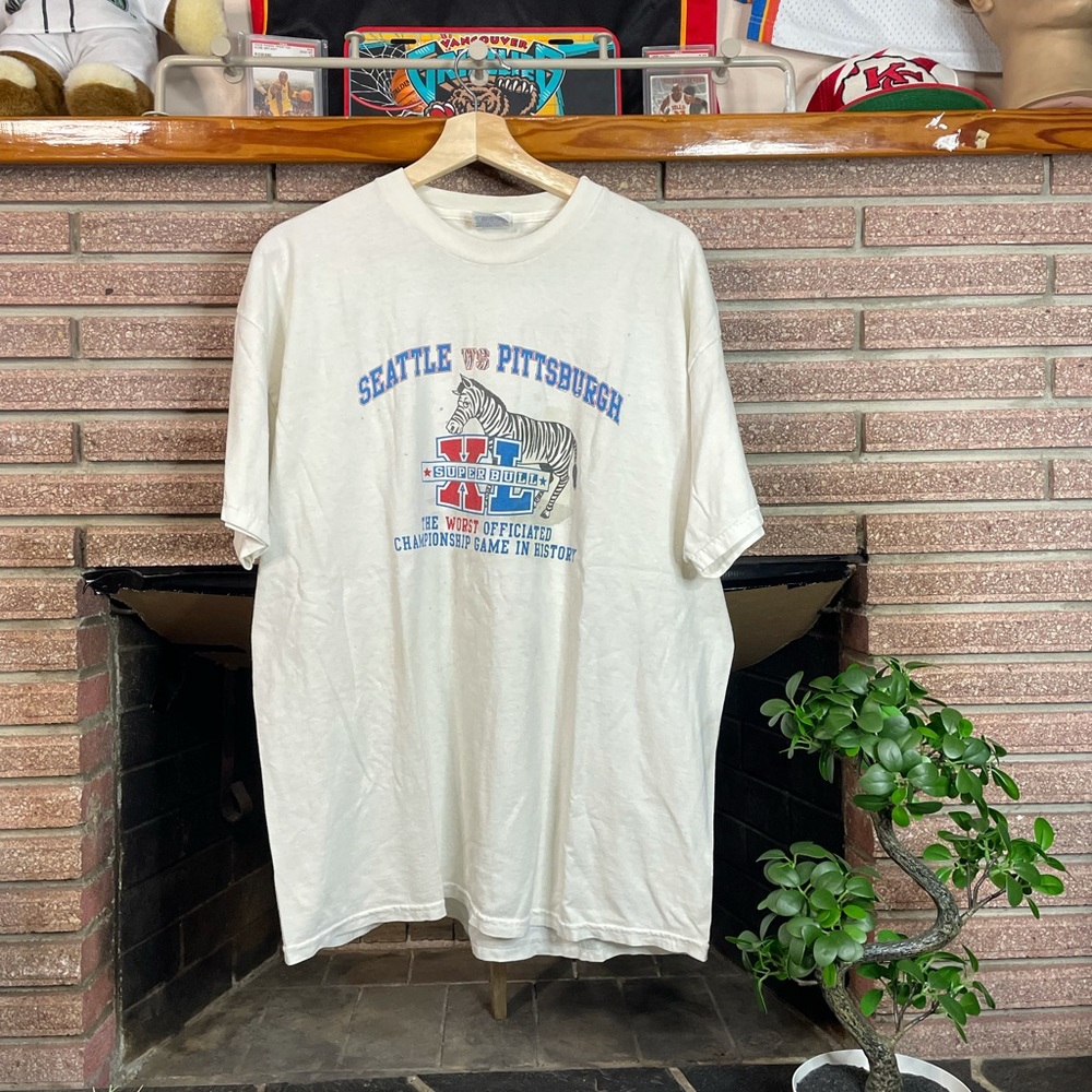 NFL White Seattle vs Pittsburgh Graphic Tee